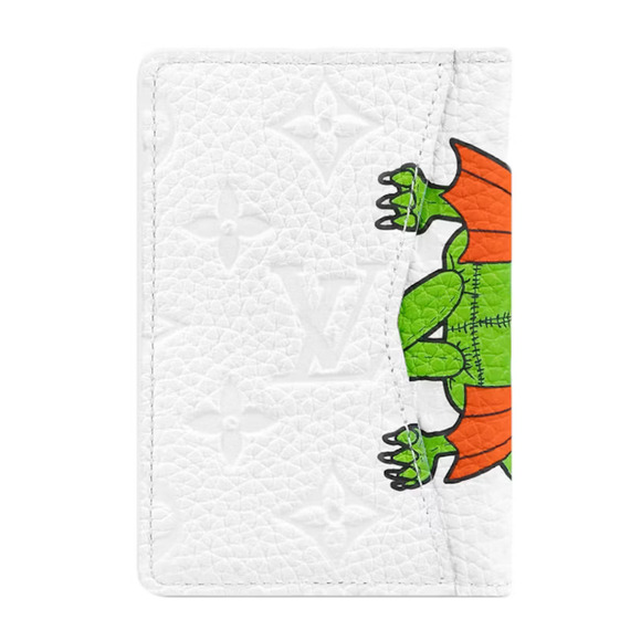 Louis Vuitton White Dragon Virgil Taurillon Leather Pocket Organizer Wallet - Picture 4 of 9
